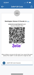 Use this QR code to send your donation to the Washington Women's Chorale!